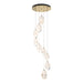 Hubbardton Forge - 131141-SKT-STND-86-WP0755 - LED Pendant - Chrysalis - Modern Brass