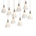 Hubbardton Forge - 131202-SKT-LONG-05-SH1987 - LED Pendant - Mobius - Bronze