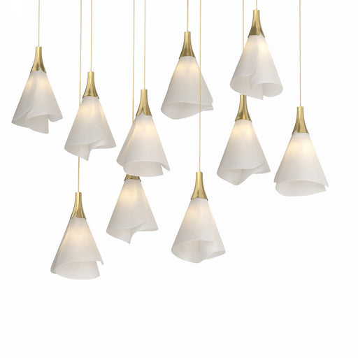 Mobius LED Pendant Modern Brass