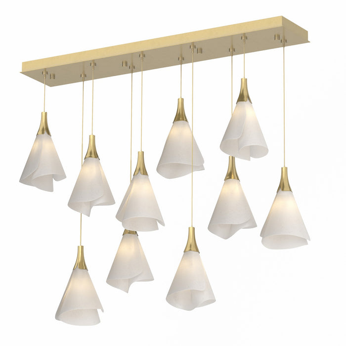 Hubbardton Forge - 131202-SKT-STND-86-SH1987 - LED Pendant - Mobius - Modern Brass