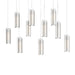 Hubbardton Forge - 131204-SKT-LONG-05-GG0065 - LED Pendant - Exos Glass - Bronze