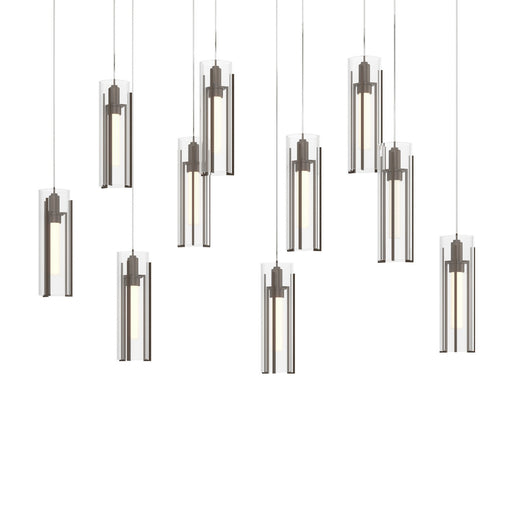 Exos Glass LED Pendant Bronze