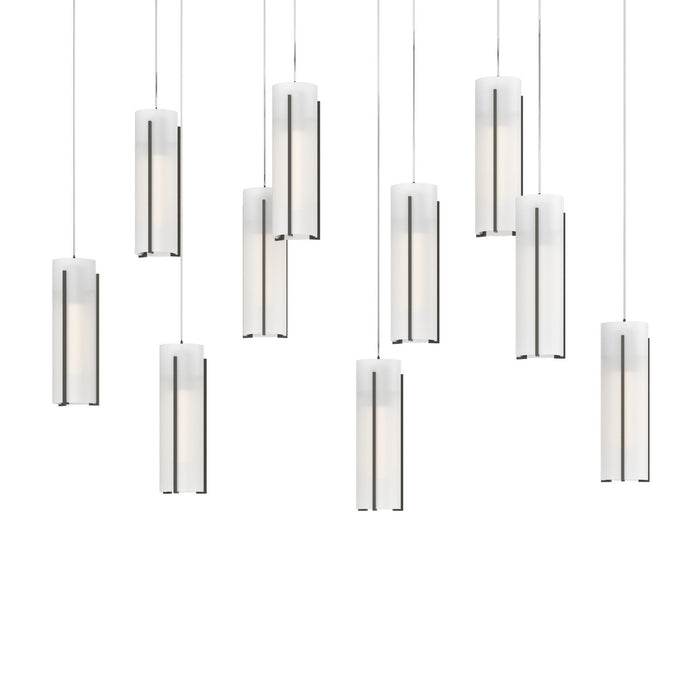 Hubbardton Forge - 131204-SKT-LONG-07-GG0065 - LED Pendant - Exos Glass - Dark Smoke
