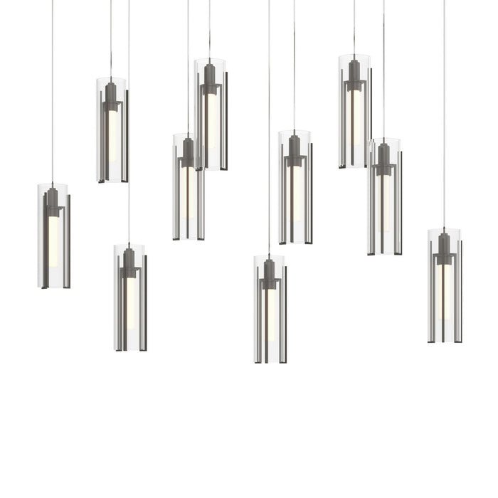 Hubbardton Forge - 131204-SKT-LONG-07-ZM0065 - LED Pendant - Exos Glass - Dark Smoke