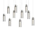 Hubbardton Forge - 131204-SKT-LONG-07-ZM0065 - LED Pendant - Exos Glass - Dark Smoke