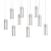 Hubbardton Forge - 131204-SKT-LONG-10-GG0065 - LED Pendant - Exos Glass - Black
