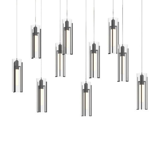 Exos Glass LED Pendant Black