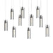 Hubbardton Forge - 131204-SKT-LONG-10-ZM0065 - LED Pendant - Exos Glass - Black