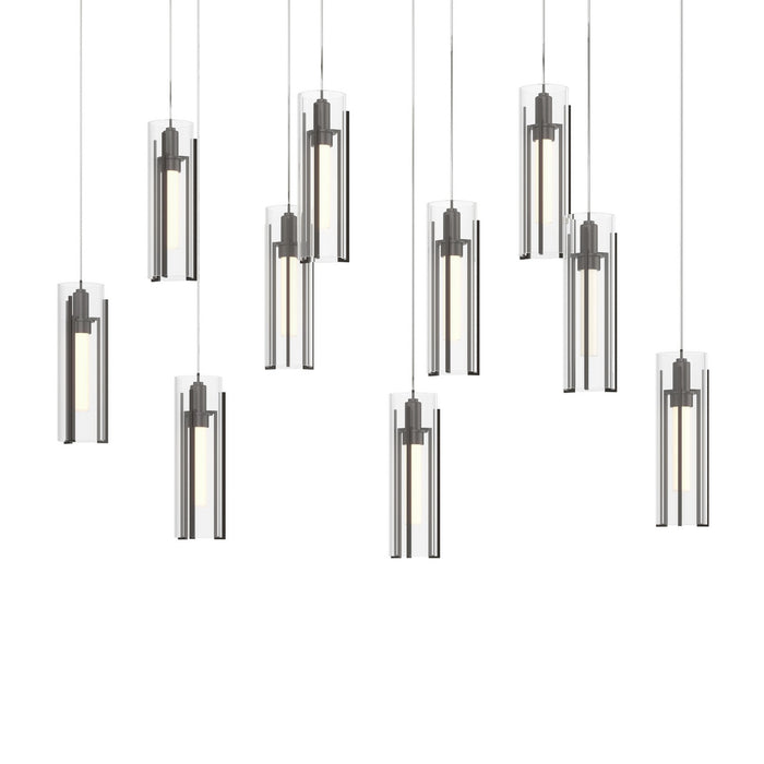 Hubbardton Forge - 131204-SKT-LONG-14-ZM0065 - LED Pendant - Exos Glass - Oil Rubbed Bronze
