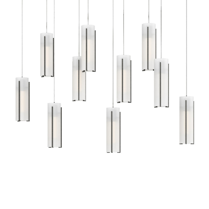 Hubbardton Forge - 131204-SKT-LONG-20-GG0065 - LED Pendant - Exos Glass - Natural Iron