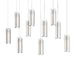 Hubbardton Forge - 131204-SKT-LONG-20-GG0065 - LED Pendant - Exos Glass - Natural Iron