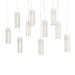 Hubbardton Forge - 131204-SKT-LONG-82-GG0065 - LED Pendant - Exos Glass - Vintage Platinum