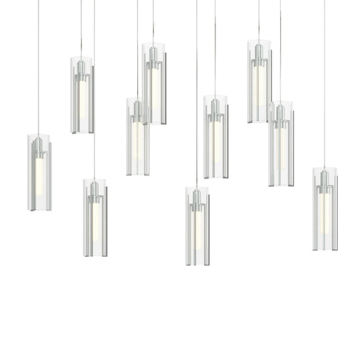 Exos Glass LED Pendant Vintage Platinum