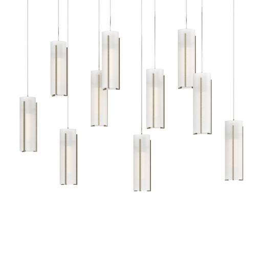 Exos Glass LED Pendant Soft Gold