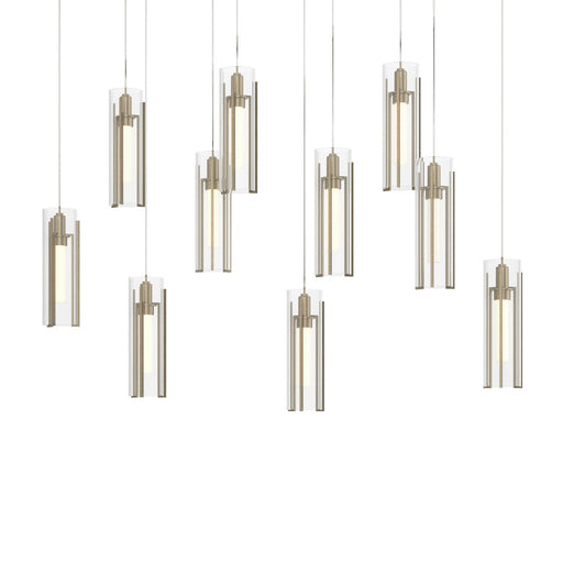 Exos Glass LED Pendant Soft Gold