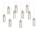 Hubbardton Forge - 131204-SKT-LONG-84-ZM0065 - LED Pendant - Exos Glass - Soft Gold