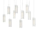 Hubbardton Forge - 131204-SKT-LONG-85-GG0065 - LED Pendant - Exos Glass - Sterling