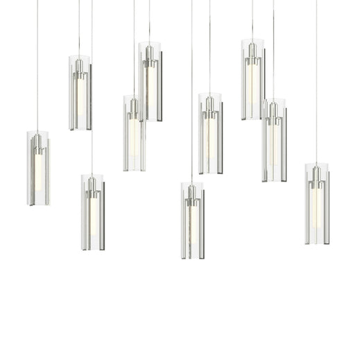 Exos Glass LED Pendant Sterling