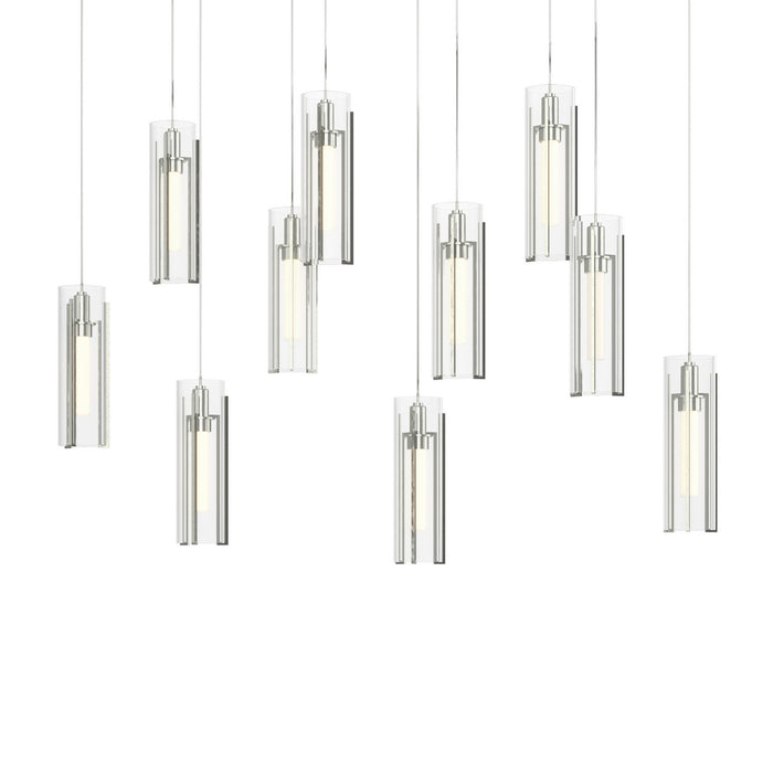 Hubbardton Forge - 131204-SKT-LONG-85-ZM0065 - LED Pendant - Exos Glass - Sterling