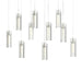 Hubbardton Forge - 131204-SKT-LONG-85-ZM0065 - LED Pendant - Exos Glass - Sterling
