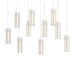 Hubbardton Forge - 131204-SKT-LONG-86-GG0065 - LED Pendant - Exos Glass - Modern Brass