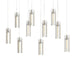 Hubbardton Forge - 131204-SKT-LONG-86-ZM0065 - LED Pendant - Exos Glass - Modern Brass