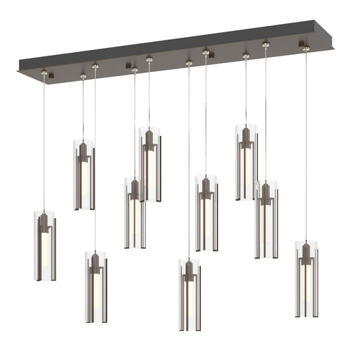 Exos Glass LED Pendant Bronze