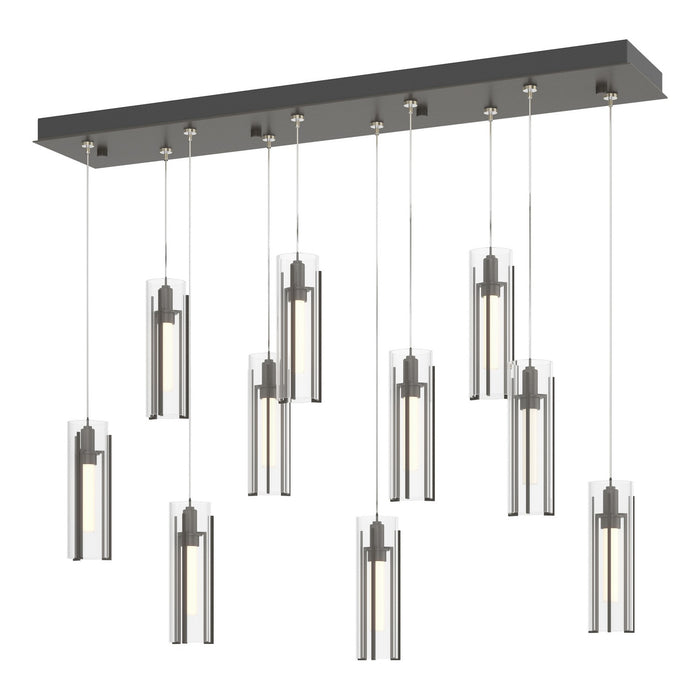 Hubbardton Forge - 131204-SKT-STND-07-ZM0065 - LED Pendant - Exos Glass - Dark Smoke