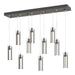 Hubbardton Forge - 131204-SKT-STND-20-ZM0065 - LED Pendant - Exos Glass - Natural Iron