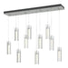 Hubbardton Forge - 131204-SKT-STND-82-ZM0065 - LED Pendant - Exos Glass - Vintage Platinum
