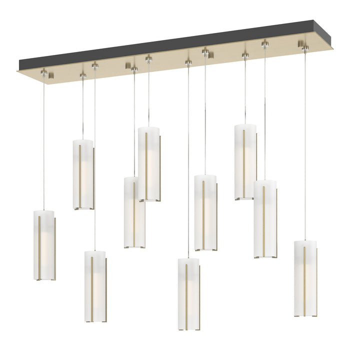 Hubbardton Forge - 131204-SKT-STND-86-GG0065 - LED Pendant - Exos Glass - Modern Brass