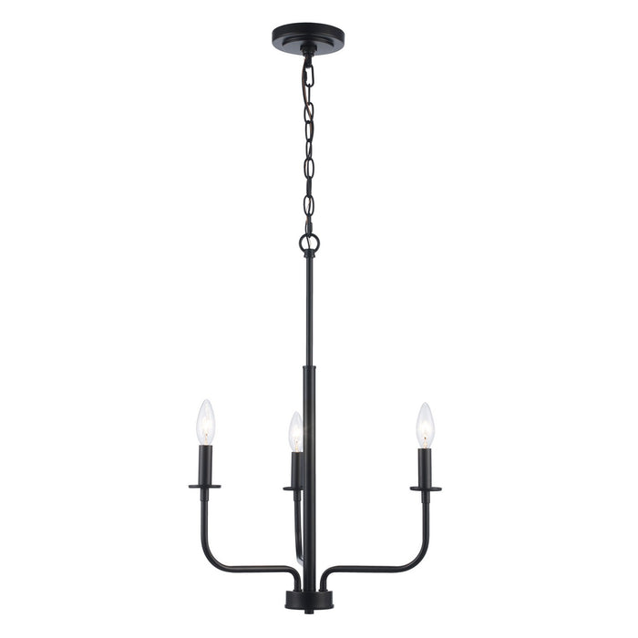 Trans Globe Imports - 11653 BK - Three Light Pendant - Tennyson - Black