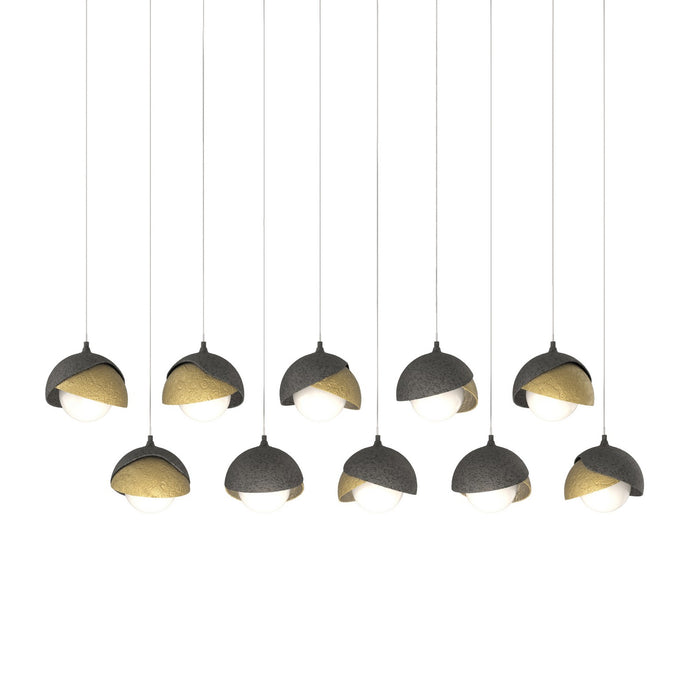 Hubbardton Forge - 131205-SKT-LONG-20-86-GG0711 - LED Pendant - Brooklyn - Natural Iron