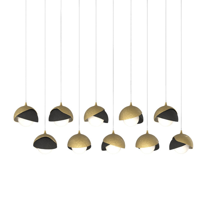 Hubbardton Forge - 131205-SKT-LONG-86-10-GG0711 - LED Pendant - Brooklyn - Modern Brass