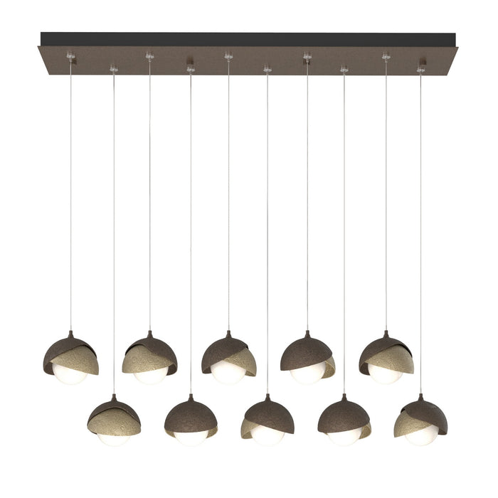 Hubbardton Forge - 131205-SKT-STND-05-84-GG0711 - LED Pendant - Brooklyn - Bronze