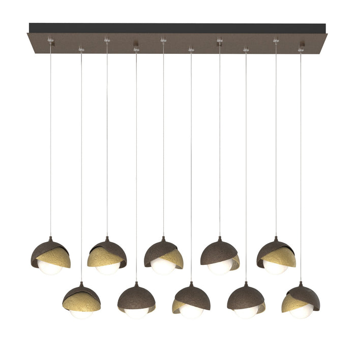 Hubbardton Forge - 131205-SKT-STND-05-86-GG0711 - LED Pendant - Brooklyn - Bronze