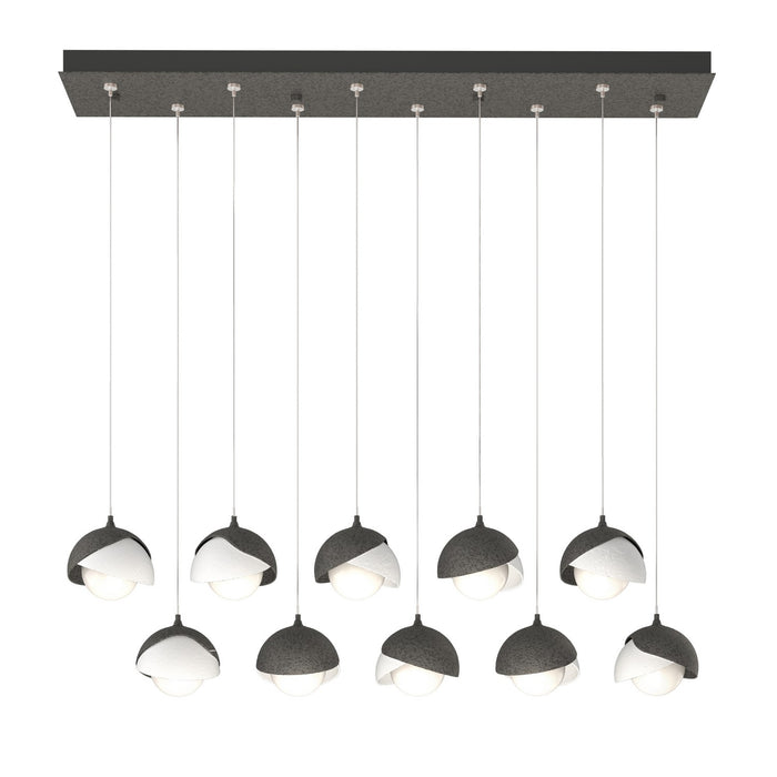 Hubbardton Forge - 131205-SKT-STND-20-02-GG0711 - LED Pendant - Brooklyn - Natural Iron