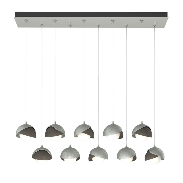 Hubbardton Forge - 131205-SKT-STND-82-07-GG0711 - LED Pendant - Brooklyn - Vintage Platinum