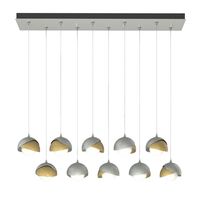 Hubbardton Forge - 131205-SKT-STND-82-86-GG0711 - LED Pendant - Brooklyn - Vintage Platinum