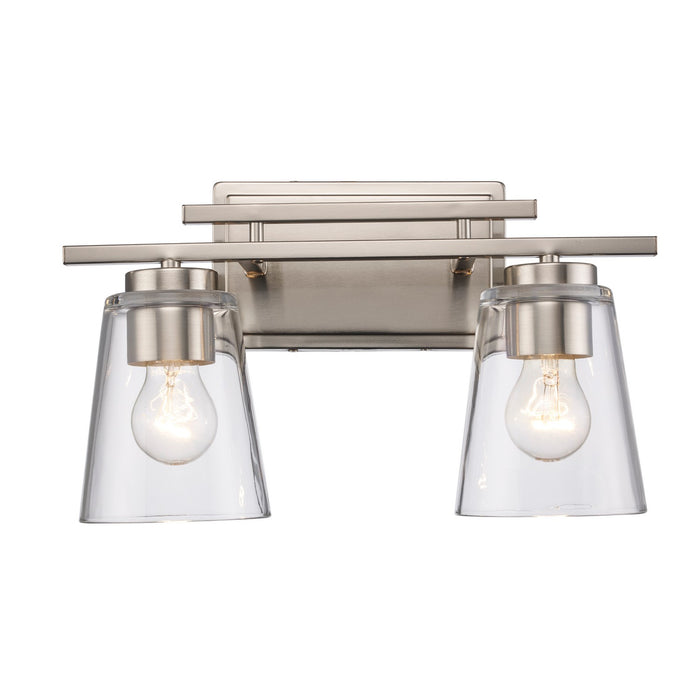 Trans Globe Imports - 22492 BN - Two Light Vanity - Iris - Brushed Nickel