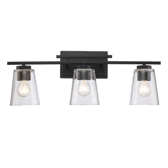 Trans Globe Imports - 22493 BK - Three Light Vanity - Iris - Black