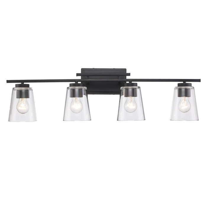 Trans Globe Imports - 22494 BK - Four Light Vanity - Iris - Black