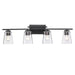 Trans Globe Imports - 22494 BK - Four Light Vanity - Iris - Black