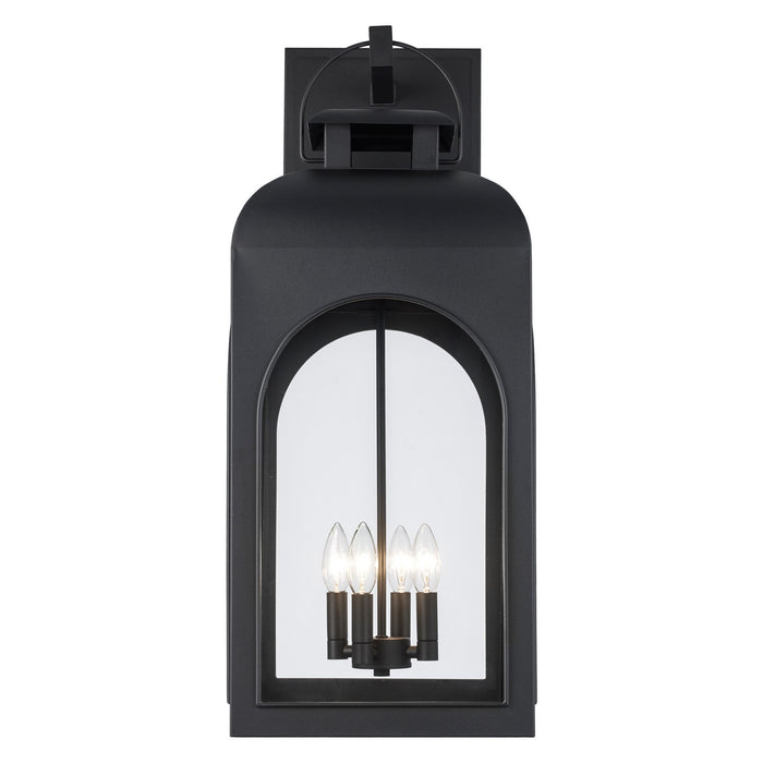 Trans Globe Imports - 51285 BK - Four Light Outdoor Wall Mount - Wintergreen - Black