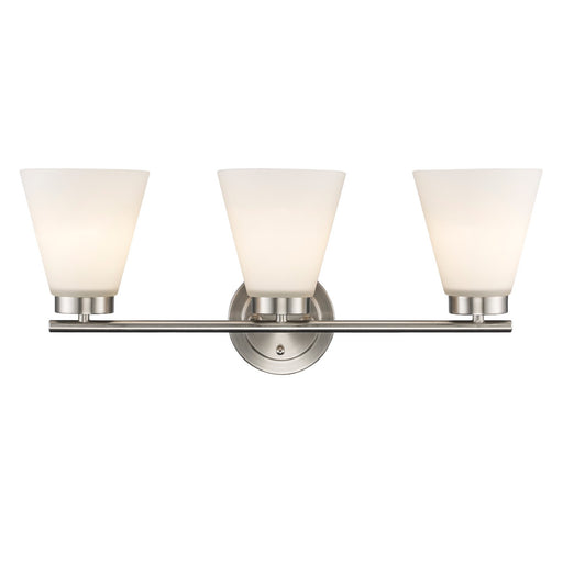 Trans Globe Imports - 71803 BN - Three Light Vanity - Fifer - Brushed Nickel