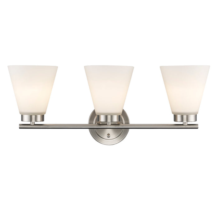 Trans Globe Imports - 71803 BN - Three Light Vanity - Fifer - Brushed Nickel