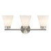 Trans Globe Imports - 71803 BN - Three Light Vanity - Fifer - Brushed Nickel