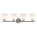 Trans Globe Imports - 71804 BN - Four Light Vanity - Fifer - Brushed Nickel