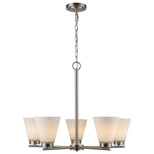 Trans Globe Imports - 71805 BN - Five Light Pendant - Fifer - Brushed Nickel