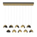 Hubbardton Forge - 131205-SKT-STND-86-10-GG0711 - LED Pendant - Brooklyn - Modern Brass